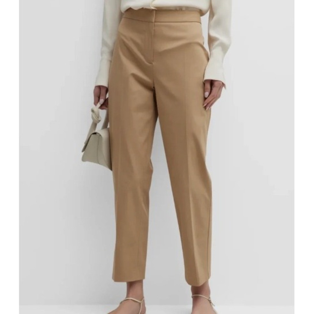 Kobi Halperin Jemma Khaki Tan Straight Leg Dress Pants Size 10 KS3P14 NEW